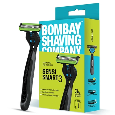 Bombay Shaving Company Sensi Smart3 Razor for Men, 1 Count, Pack of 1