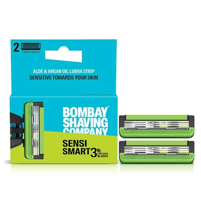 Bombay Shaving Company Sensi Smart3 Razor Cartridge, 2 Count, Pack of 1