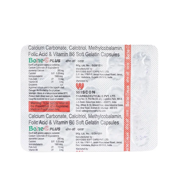 Bone C Plus Capsule 15's, Pack of 15 CAPSULES