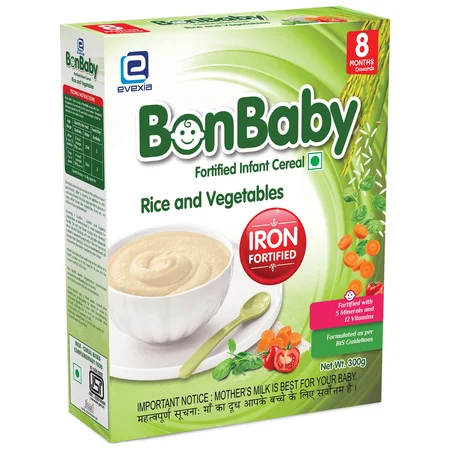 Bonbaby Rice & Veg Stage-2 Cereal, 300 gm Refill