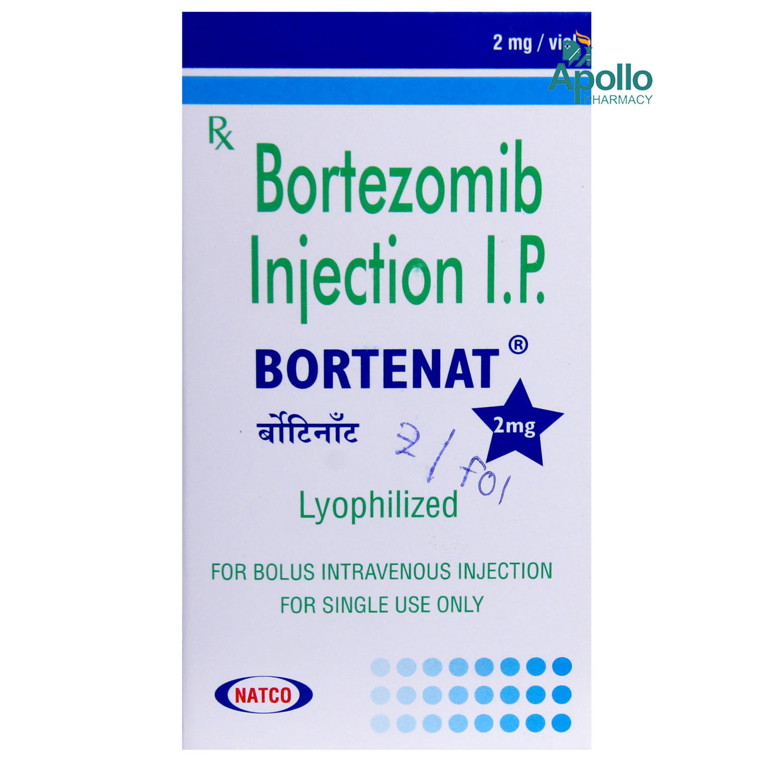 Bortenat 2 mg Injection, Pack of 1 INJECTION Bortenat 2 mg Injection, Pack of 1 INJECTION