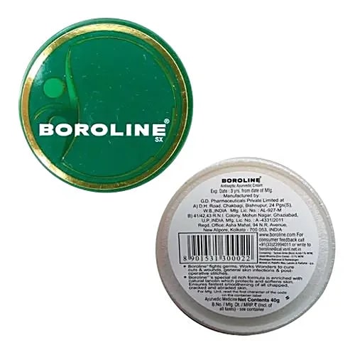 Boroline Antiseptic Ayurvedic Cream 40 gm | For Cuts, Wounds, General Skin Infections | Cure Chapped Lips , Cracked Heels & Abraded Skin, Pack of 1 Boroline Antiseptic Ayurvedic Cream 40 gm | For Cuts, Wounds, General Skin Infections | Cure Chapped Lips , Cracked Heels & Abraded Skin, Pack of 1