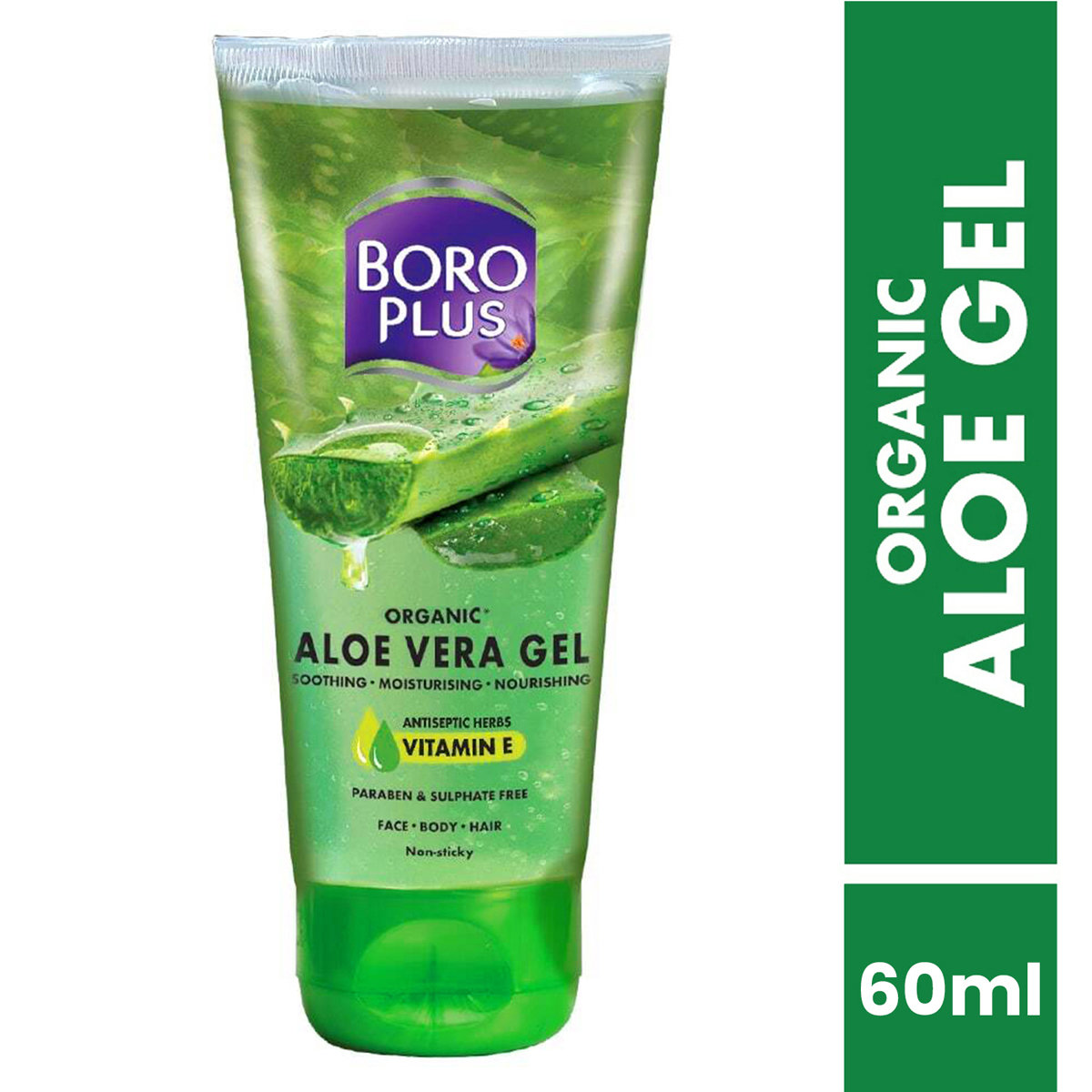 Boroplus Organic Aloevera Gel, 60 ml, Pack of 1 Boroplus Organic Aloevera Gel, 60 ml, Pack of 1