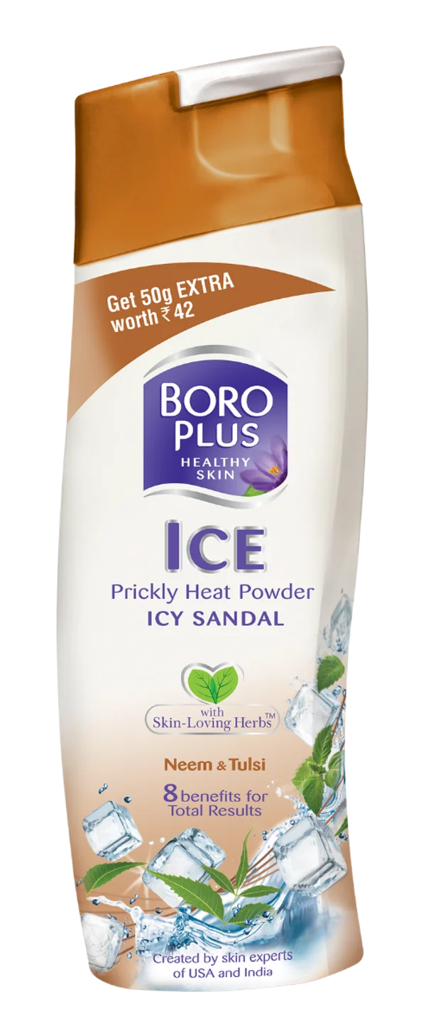 BoroPlus Prickly Heat Ice Sandal Powder, 200 gm  (150gm + 50gm)