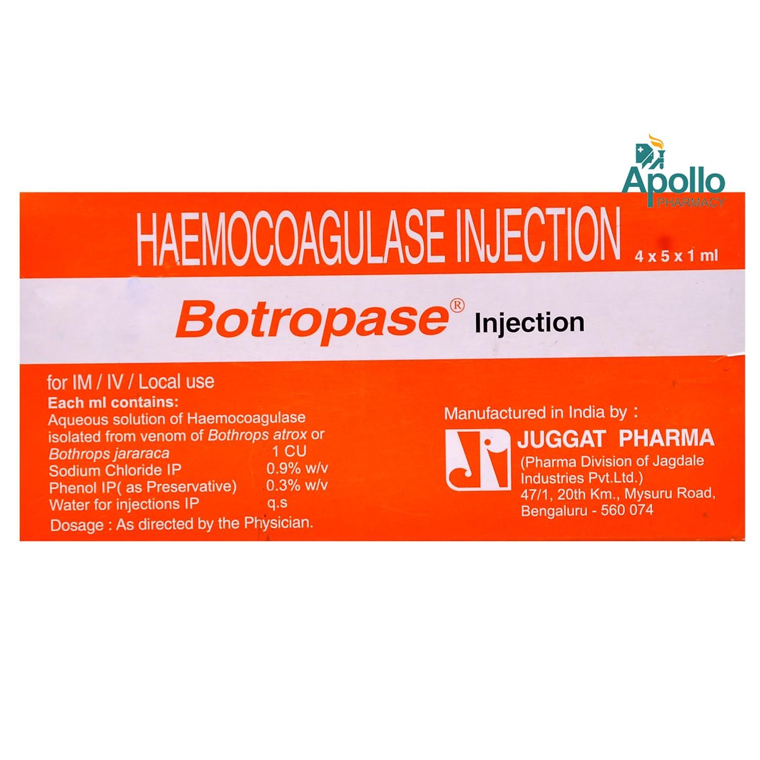 Buy Botropase Injection 1 ml Online