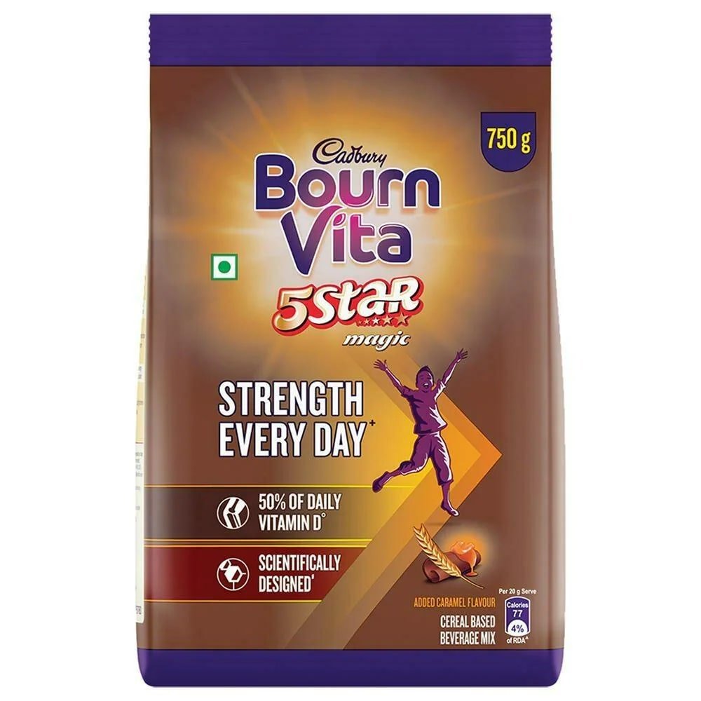 Cadbury Bournvita 5 Star Magic Nutrition Powder, 750 gm, Pack of 1 Cadbury Bournvita 5 Star Magic Nutrition Powder, 750 gm, Pack of 1