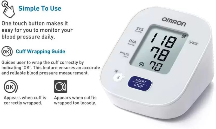 Omron Automatic Blood Pressure Monitor HEM-7141T1, 1 Count, Pack of 1 Omron Automatic Blood Pressure Monitor HEM-7141T1, 1 Count, Pack of 1