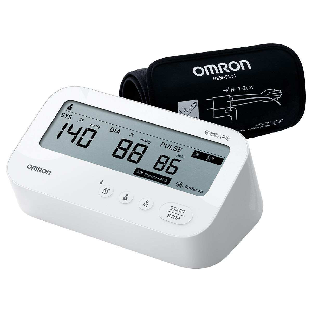 Buy Omron Auto Afib Indicator Bp Monitor Hem-7194T1-Flin, 1 Count | 19 ...