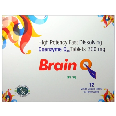 Brain Q 300 mg Tablet 12's, Pack of 12 TabletS