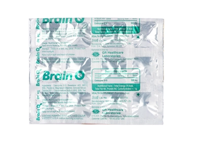 Brain Q 300 mg Tablet 12's, Pack of 12 TabletS