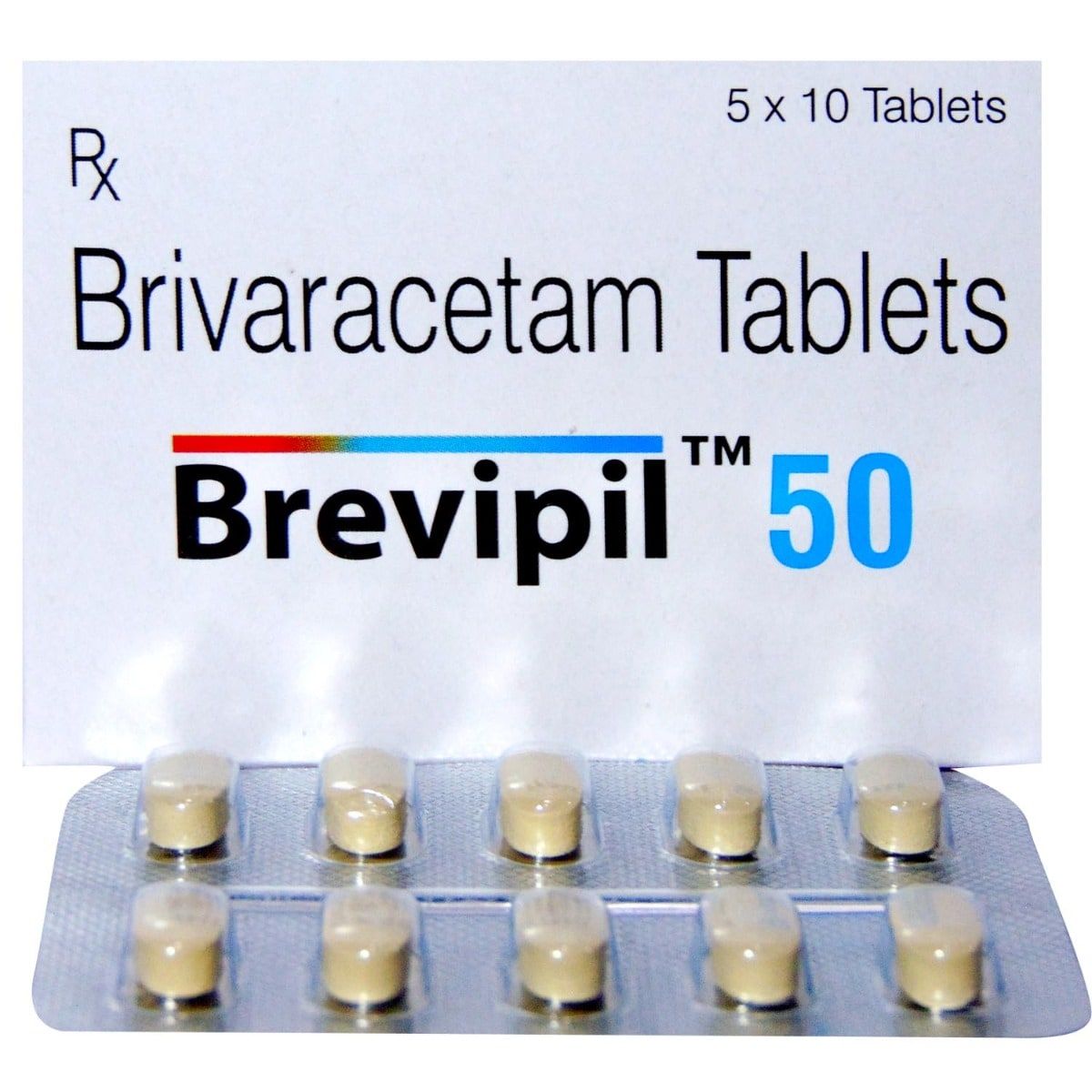 Brevipil 50 Tablet 10's, Pack of 10 TABLETS