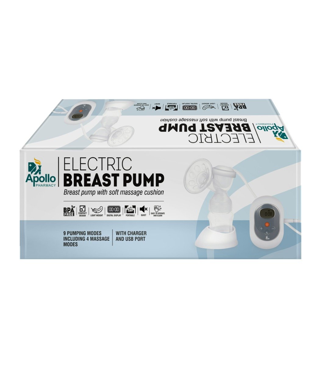 Apollo Pharmacy Electric Breast Pump, 1 Count, Pack of 1 Apollo Pharmacy Electric Breast Pump, 1 Count, Pack of 1