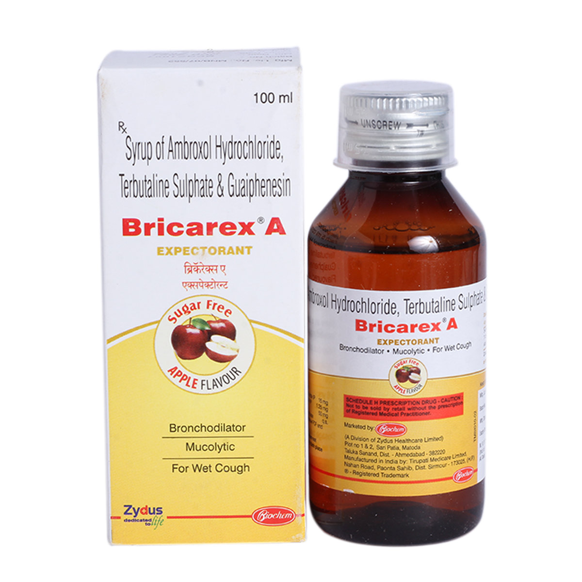 Bricarex A Expectorant 100 ml, Pack of 1 Expectorant Bricarex A Expectorant 100 ml, Pack of 1 Expectorant