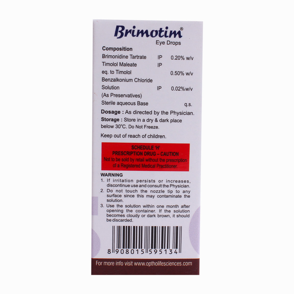 Brimotim Eye Drops 5 ml, Pack of 1 Eye Drops Brimotim Eye Drops 5 ml, Pack of 1 Eye Drops