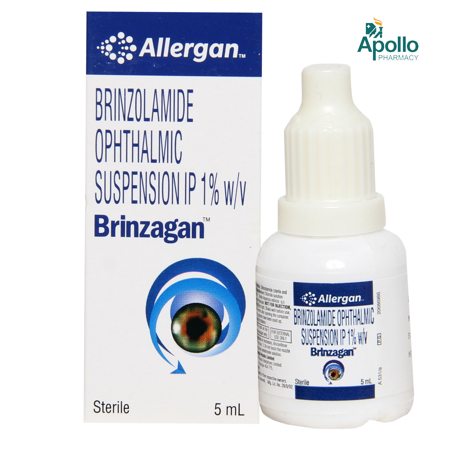 Brinzagan Ophthalmic Suspension 5 ml, Pack of 1 Suspension Brinzagan Ophthalmic Suspension 5 ml, Pack of 1 Suspension