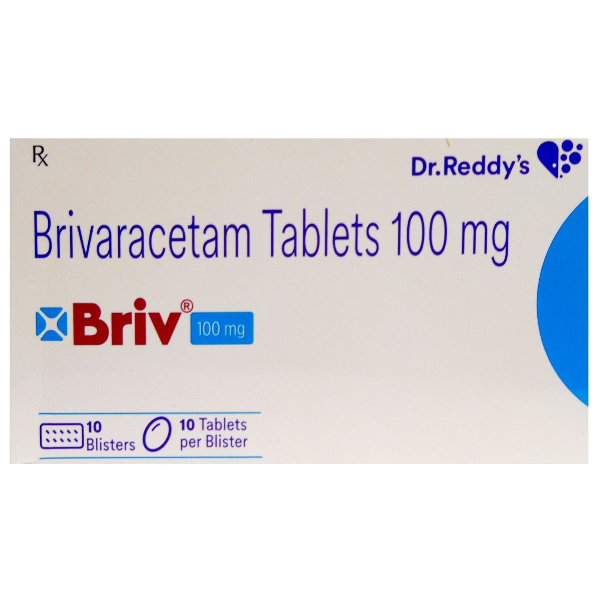 Briv 100 mg Tablet 10's, Pack of 10 TabletS Briv 100 mg Tablet 10's, Pack of 10 TabletS