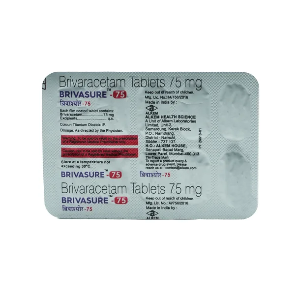 Brivasure-75 Tablet 10's, Pack of 10 TabletS