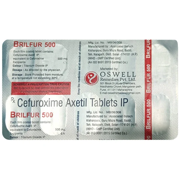 Brilfur 500 Tablet 10's, Pack of 10