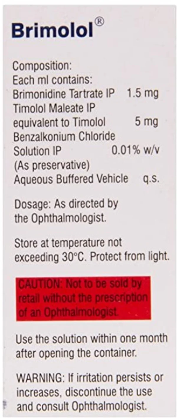 Brimolol Eye Drops 5 ml