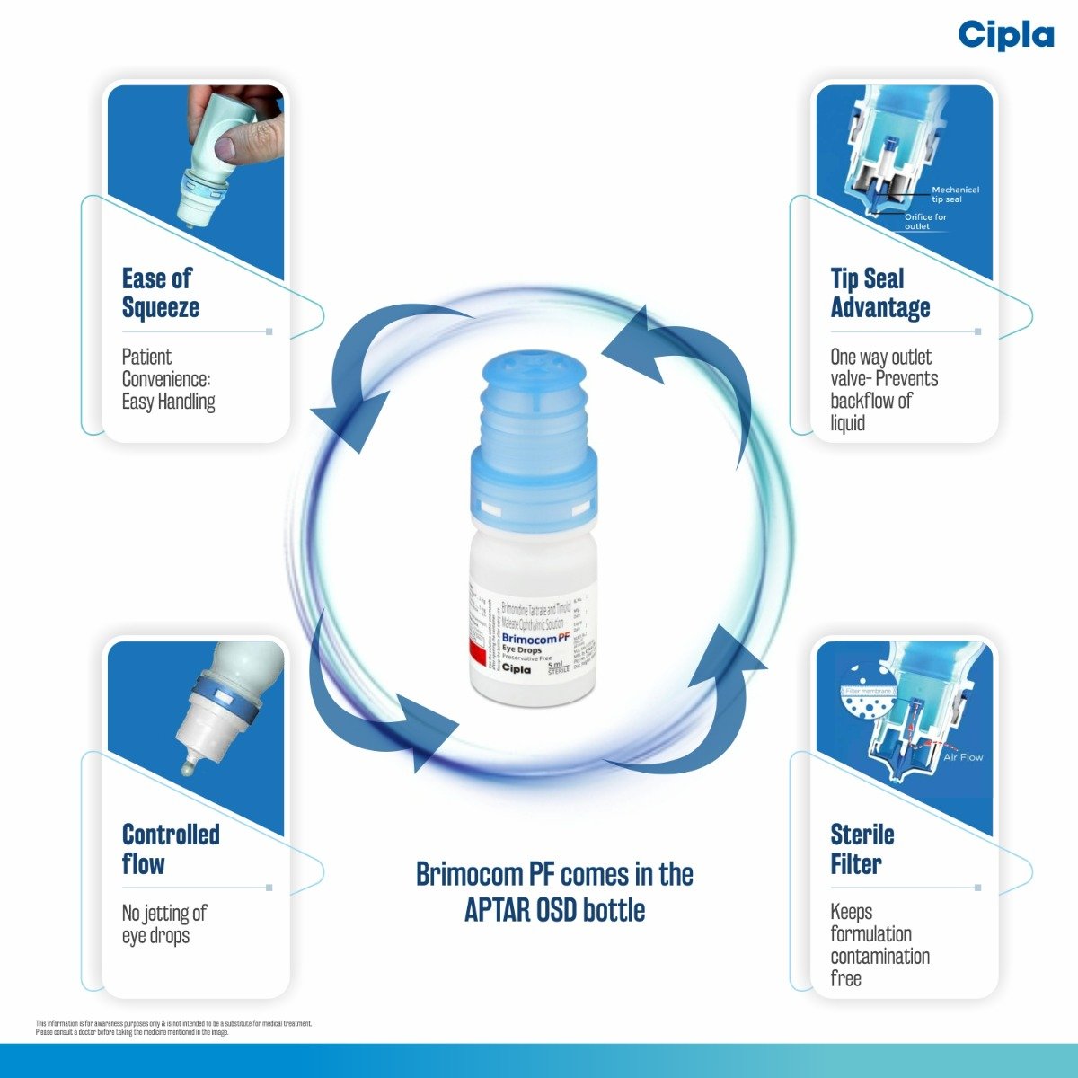 Brimocom PF Eye Drops 5 ml, Pack of 1 Brimocom PF Eye Drops 5 ml, Pack of 1