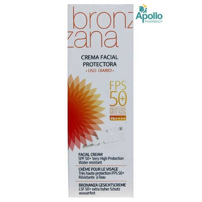 Bronzana Fps 50+ Facial Cream 75ml, Pack of 1