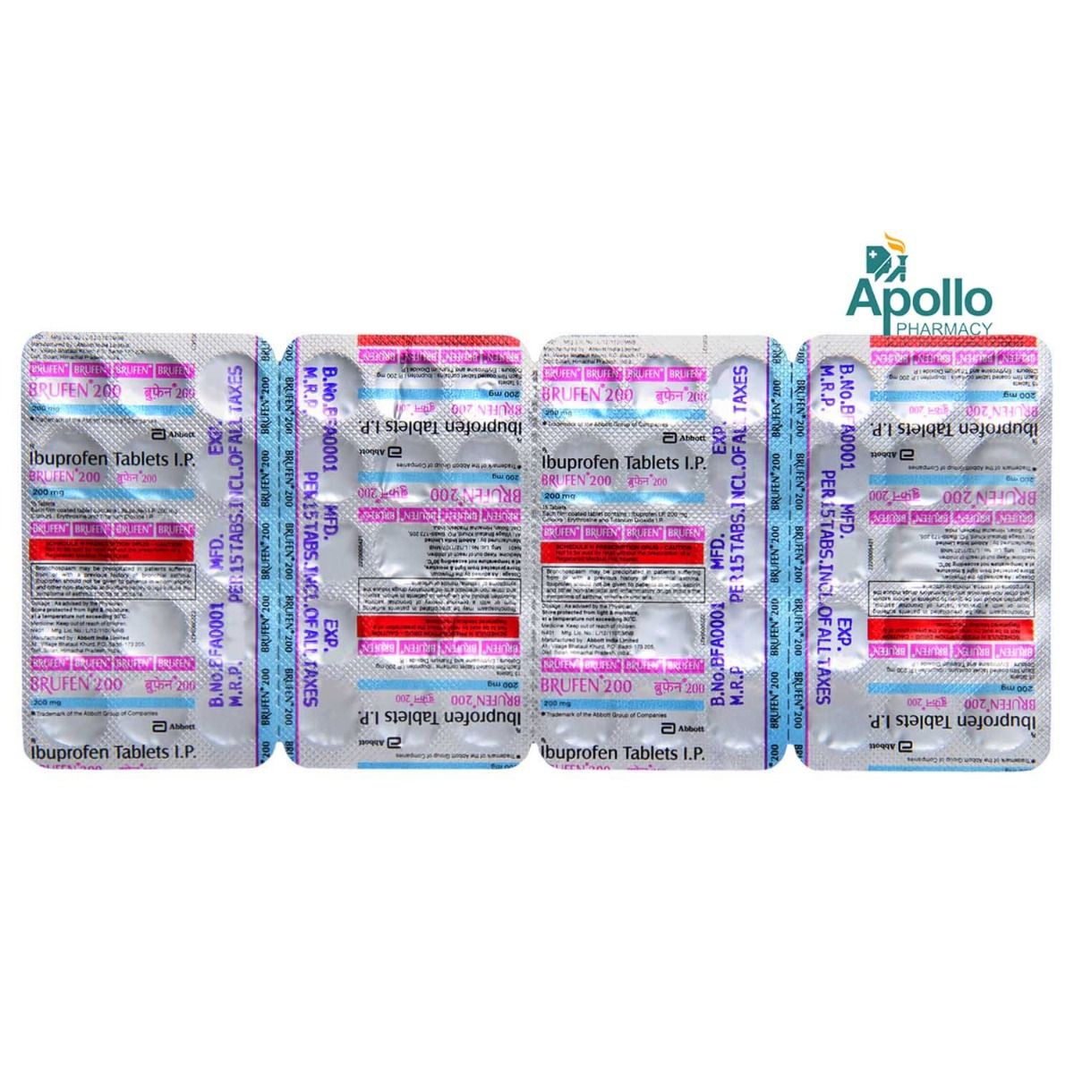 Brufen 200 Tablet 15's Price, Uses, Side Effects, Composition - Apollo ...