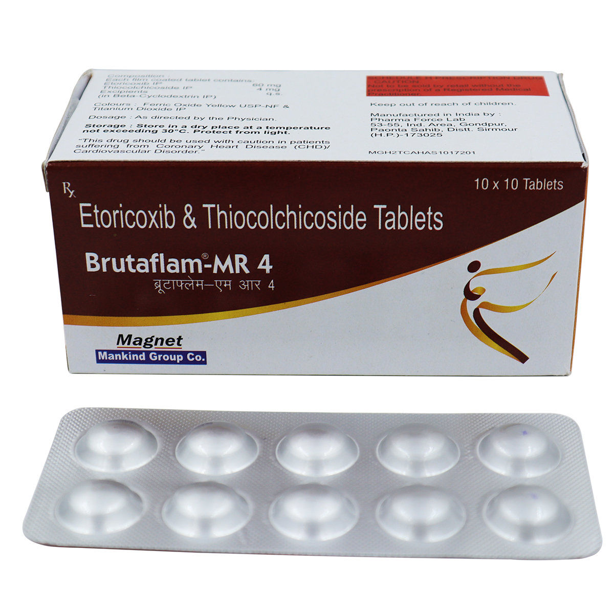 Brutaflam-MR 4 Tablet 10's, Pack of 10 TabletS Brutaflam-MR 4 Tablet 10's, Pack of 10 TabletS