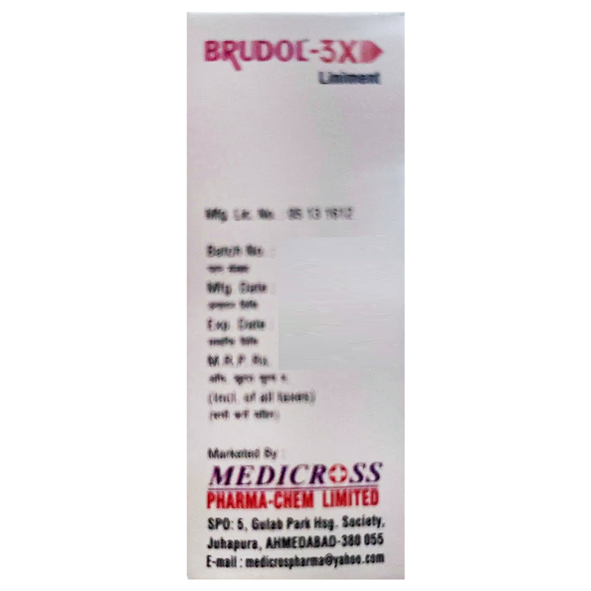 Brudol-3X Liniment 30 ml, Pack of 1 Brudol-3X Liniment 30 ml, Pack of 1