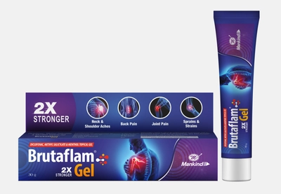 Brutaflam 2X Stronger Gel 30 gm, Pack of 1 GEL