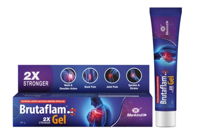 Brutaflam 2X Stronger Gel 30 gm, Pack of 1 GEL