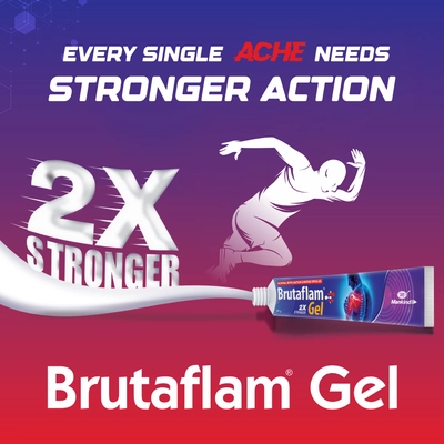 Brutaflam 2X Stronger Gel 30 gm, Pack of 1 GEL