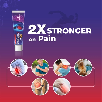 Brutaflam 2X Stronger Gel 30 gm, Pack of 1 GEL