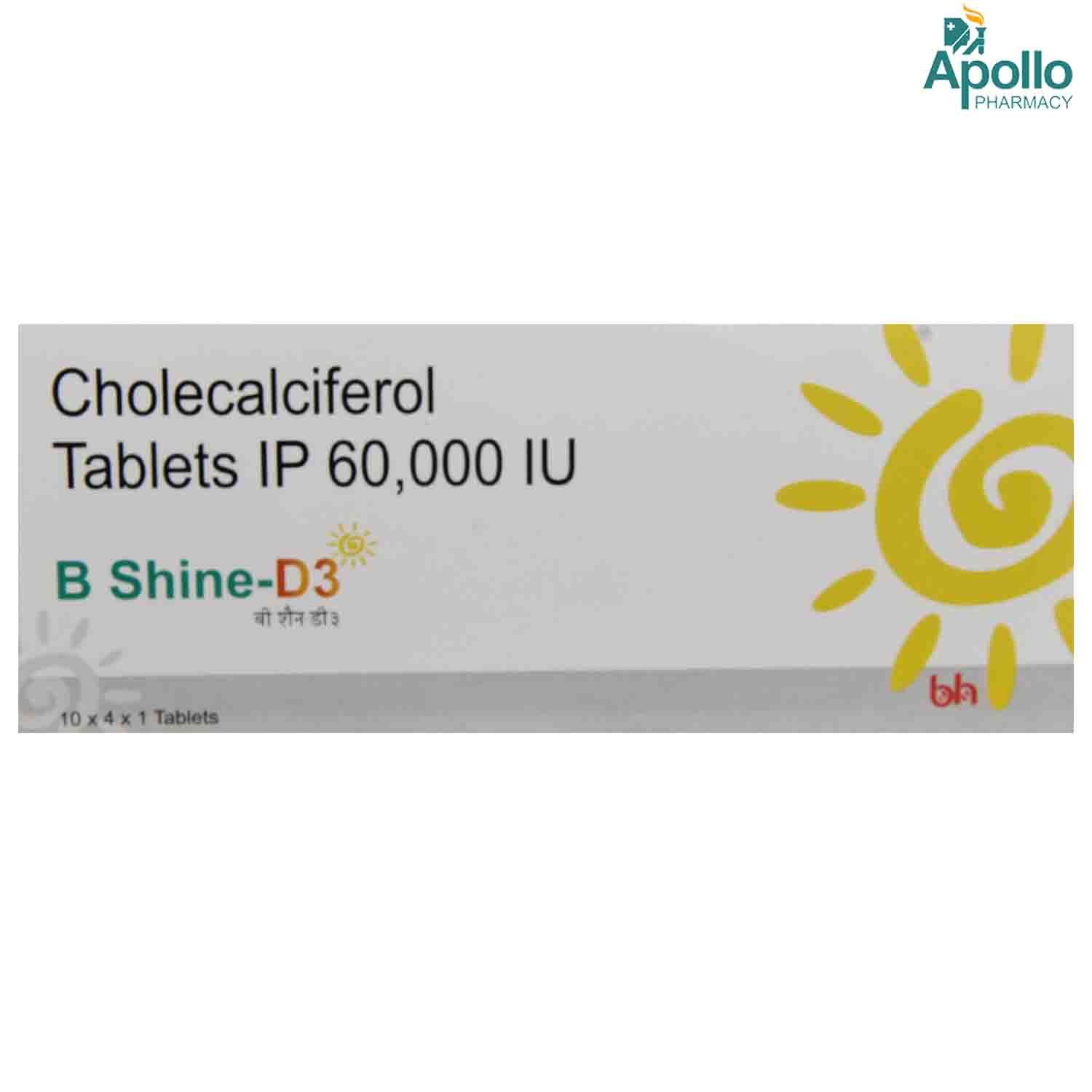 B Shine-D3 Chewable Tablet | Uses, Benefits, Price | Apollo Pharmacy