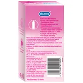 Durex Extra Thin Bubblegum Flavour Condoms, 12 Count, Pack of 1
