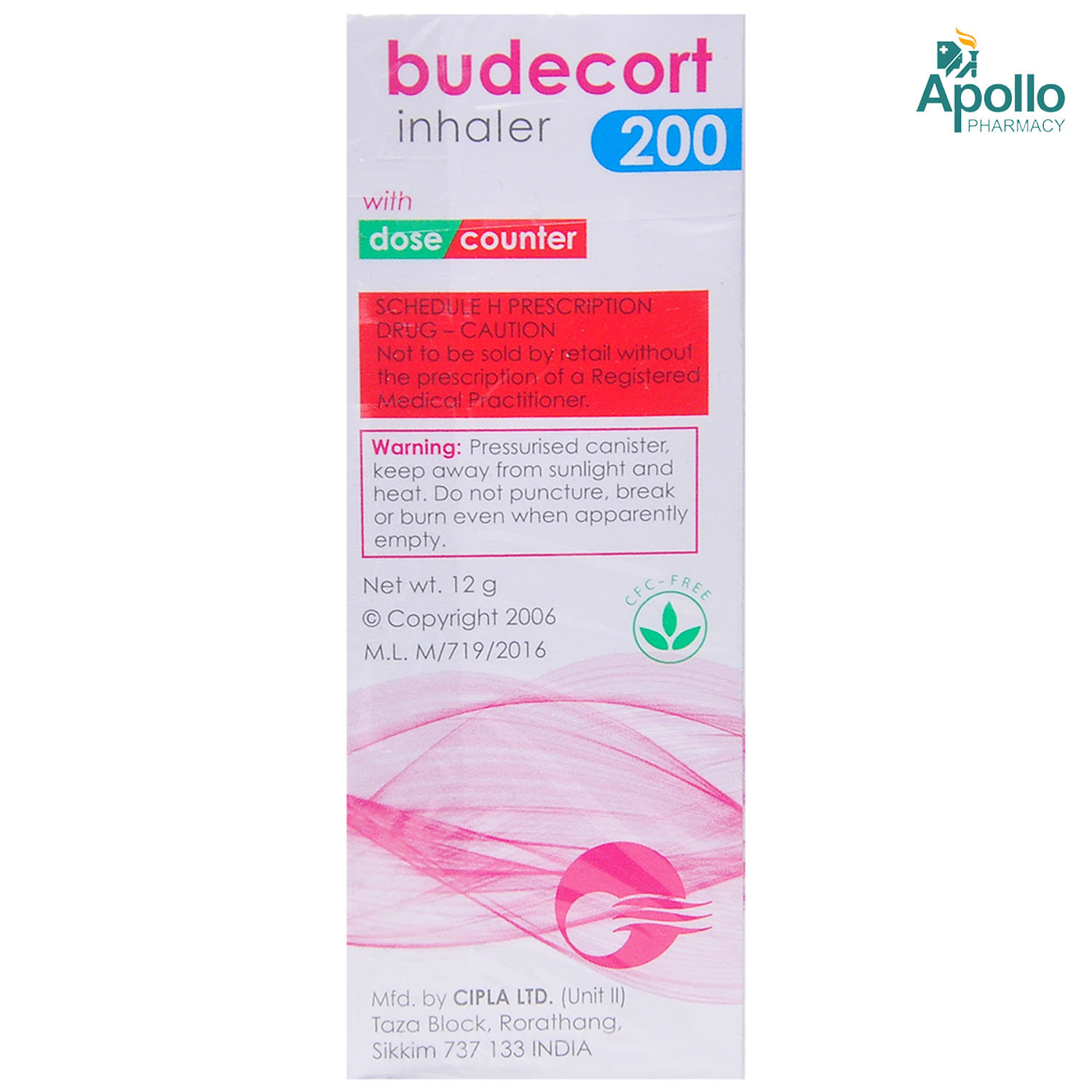Budecort 200 Inhaler 200 mdi, Pack of 1 INHALER Budecort 200 Inhaler 200 mdi, Pack of 1 INHALER