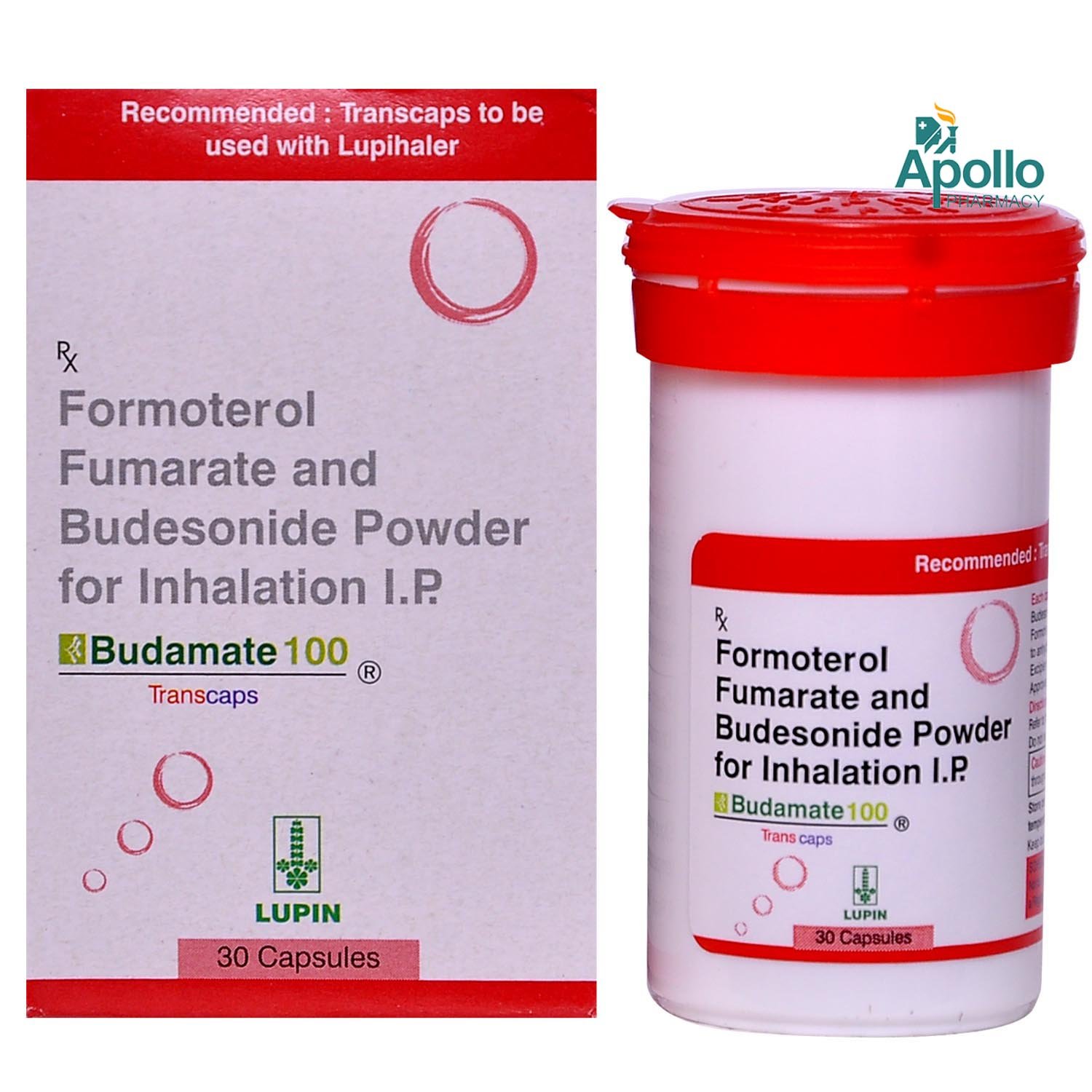 Budamate 100 Transcaps 30's, Pack of 1 TRANSCAP Budamate 100 Transcaps 30's, Pack of 1 TRANSCAP