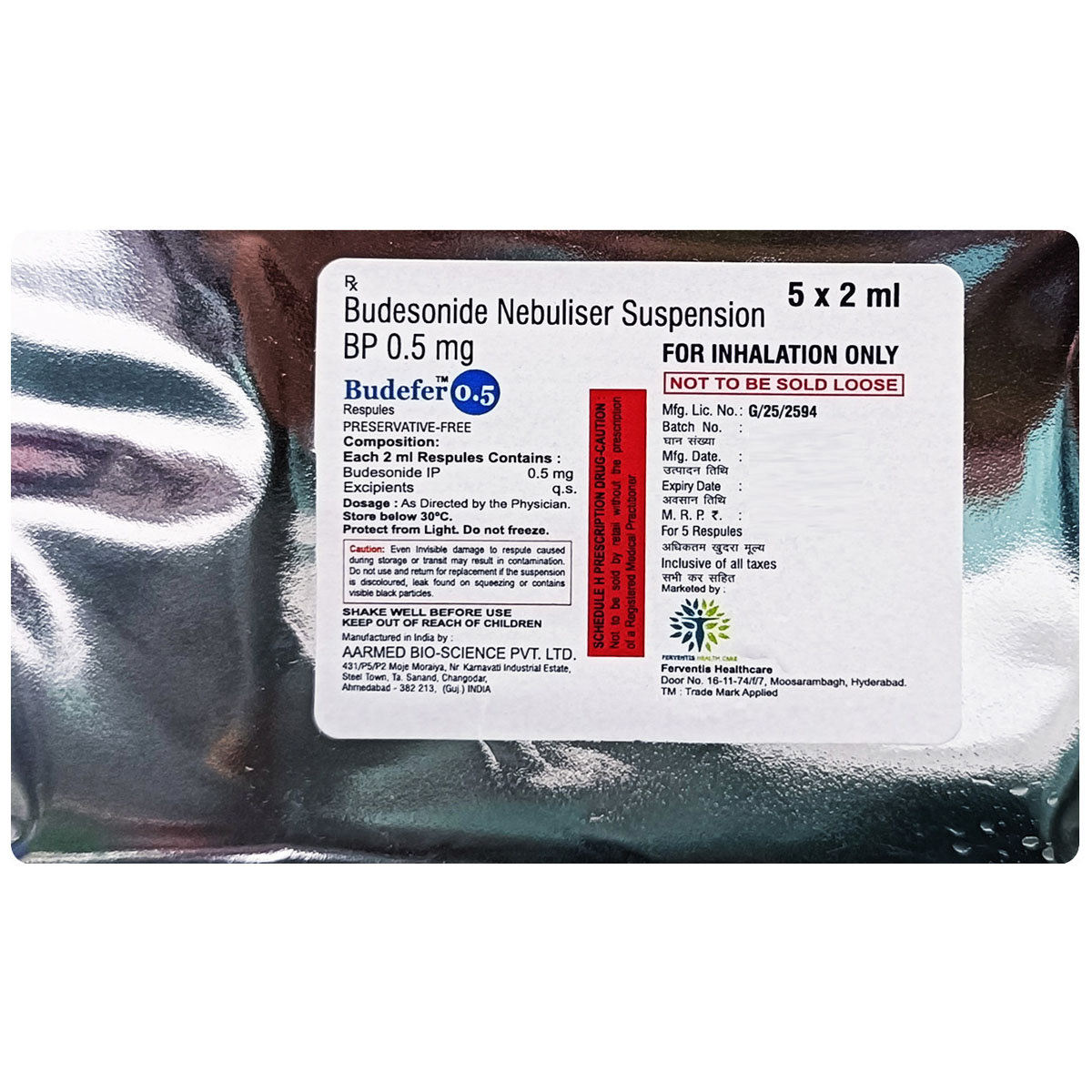 Budefer 0.5 Respules 5 x 2 ml, Pack of 5 Budefer 0.5 Respules 5 x 2 ml, Pack of 5