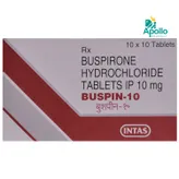 Buspin-10 Tablet 10's, Pack of 10 TABLETS