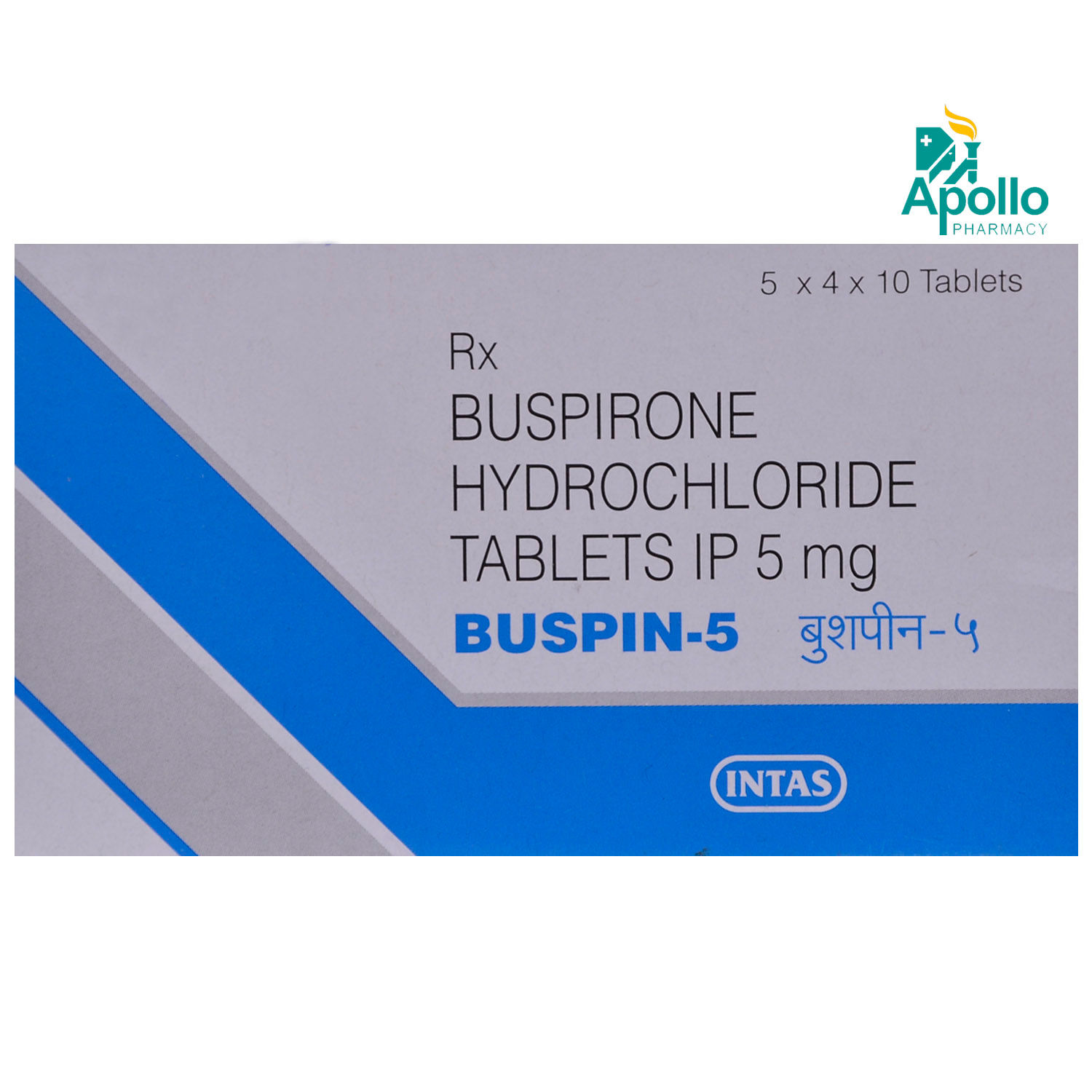 Buy Buspin 5 Tablet 10's Online
