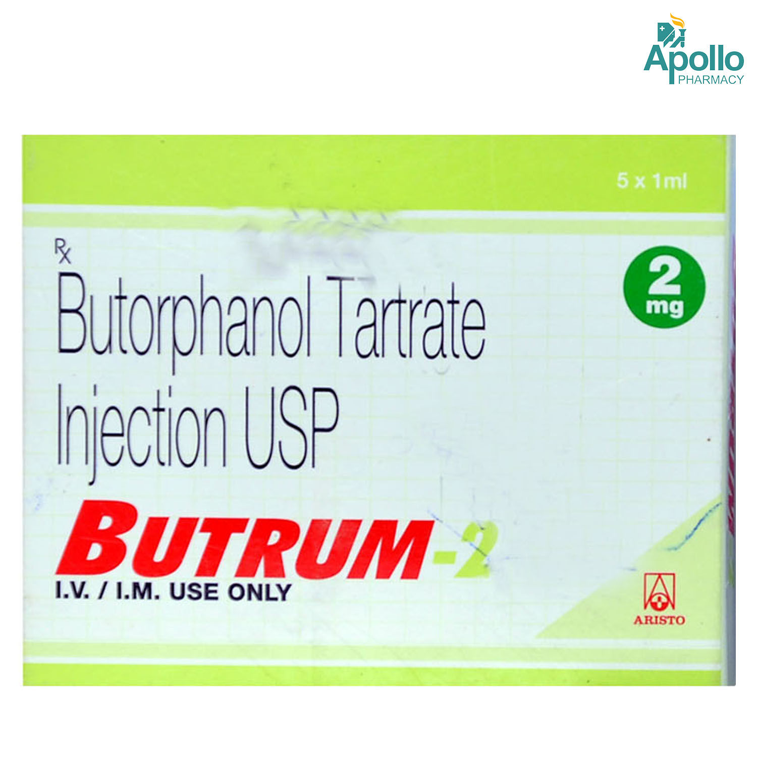 Buy Butrum 2 mg Injection 1's Online