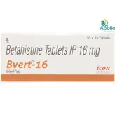 Bvert 16 Tablet 10's, Pack of 10 TABLETS
