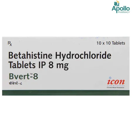 Bvert 8 mg Tablet 10's