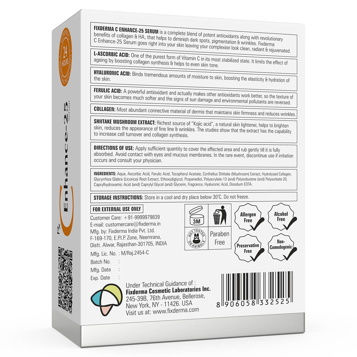Fixderma C Enhance-25 Vitamin C Serum 15 gm, Pack of 1 Fixderma C Enhance-25 Vitamin C Serum 15 gm, Pack of 1