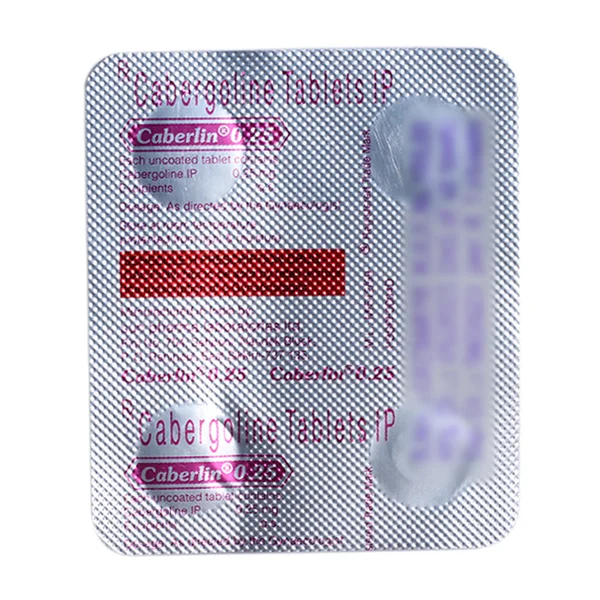 Caberlin 0.25 Tablet 4's, Pack of 4 TABLETS