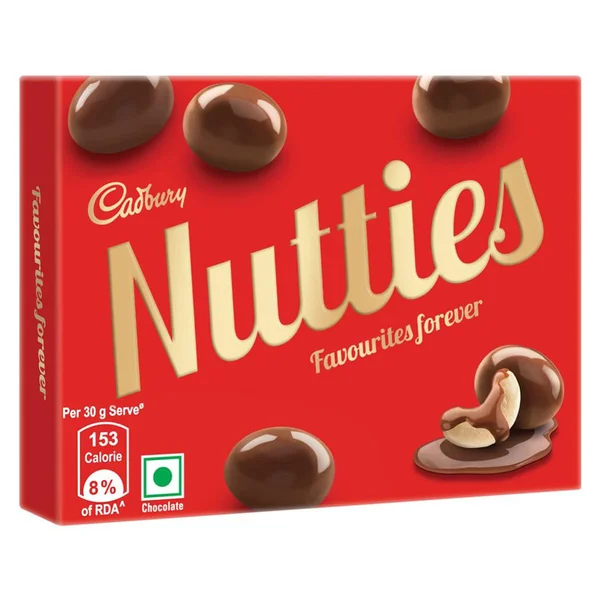 Cadbury Nutties Chocolate Pack, 30 gm, Pack of 1