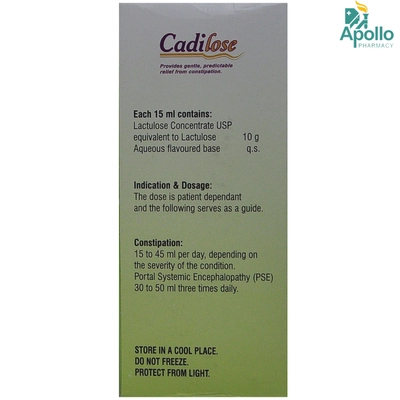 Cadilose Syrup 200 ml, Pack of 1 Solution