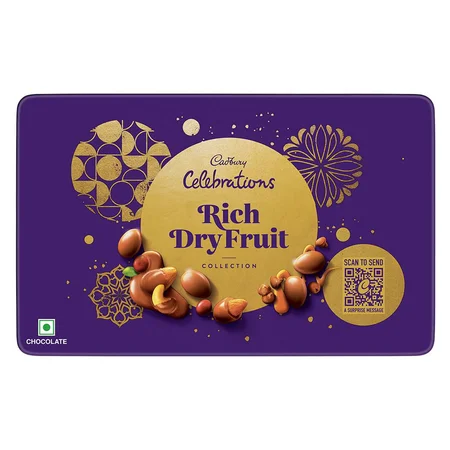 Cadbury Celebrations Rich Dry Fruit Collection Chocolate Gift Box, 177 gm