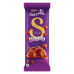 Cadbury Dairy Milk Silk Bubbly Chocolate Bar, 50 Gram