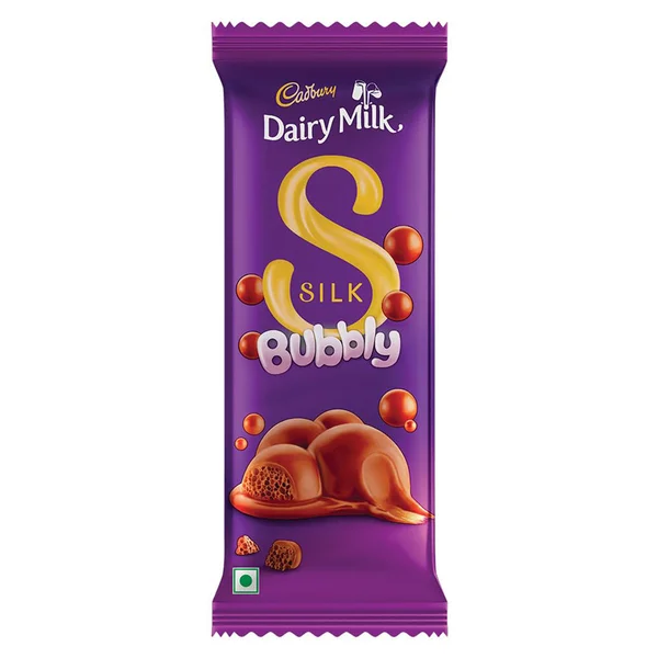 Cadbury Dairy Milk Silk Bubbly Chocolate Bar, 50 Gram, Pack of 1