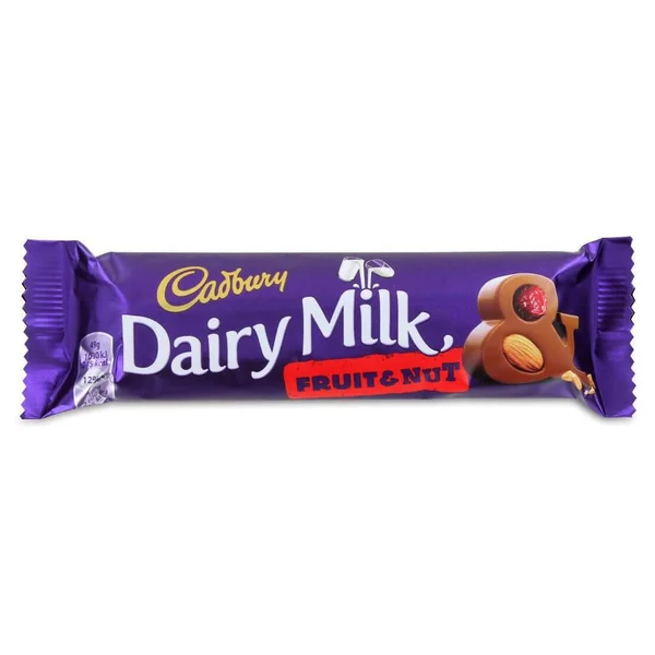 Cadbury Dairy Milk Fruit &amp; Nut Chocolate, 44 gm, Pack of 1